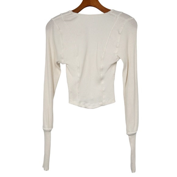 Free People Petra White Long Sleeve Top Women’s Medium - Picture 3 of 6